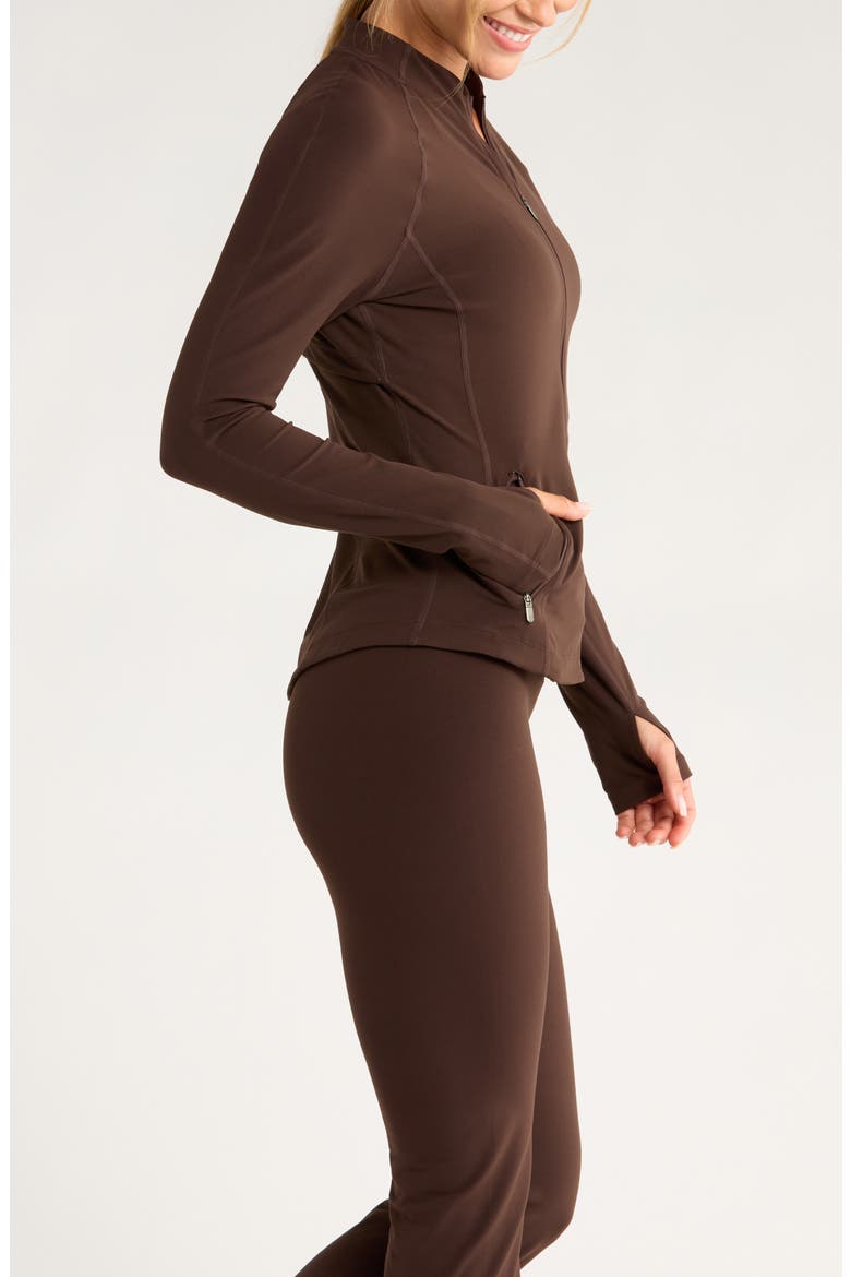 Studio Luxe Active Jacket, Alternate, color, BROWN MOLE