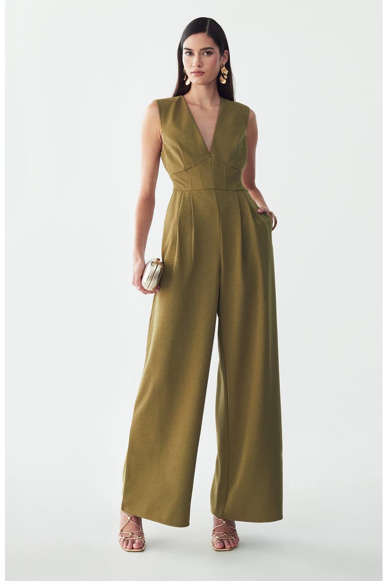 Aurora Jumpsuit, Alternate, color, Olive