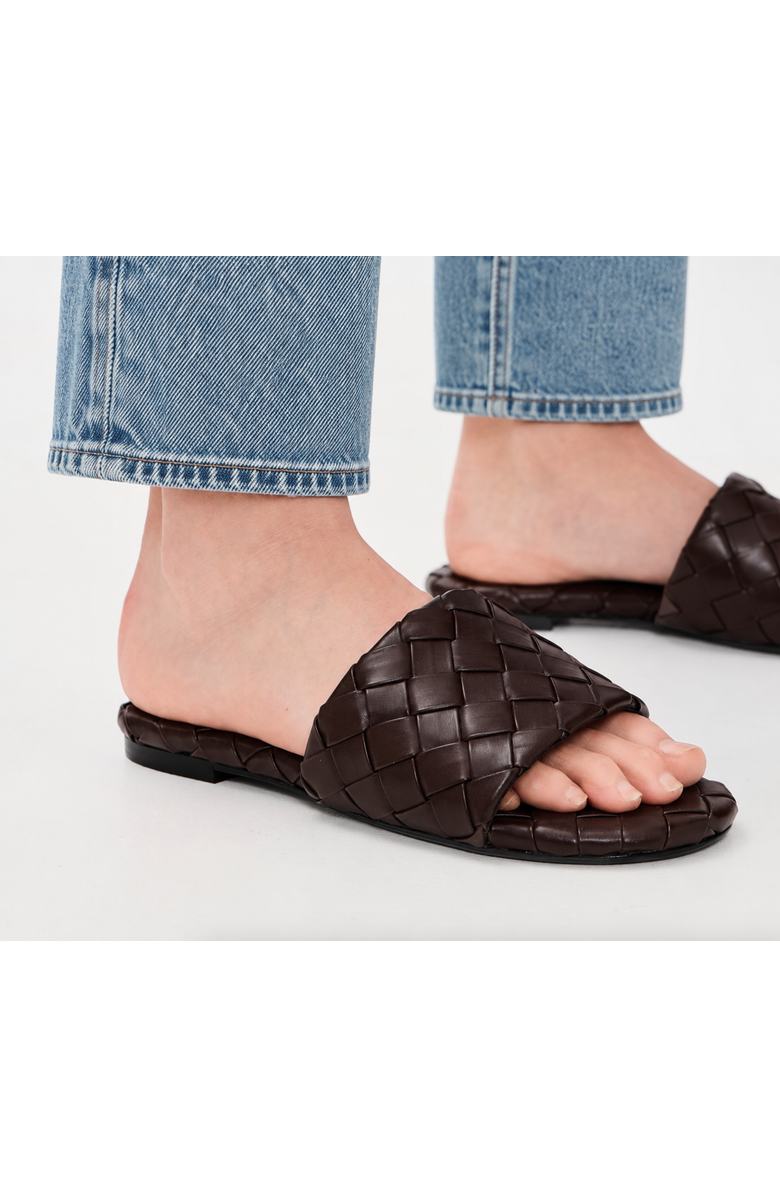 SIMONMILLER Woven Salerno Sandal, Alternate, color, Chocolate