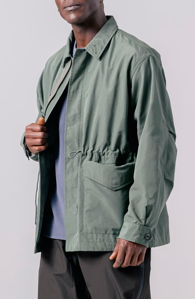 Snow Peak Takibi Ripstop Field Jacket, Alternate, color, Olive