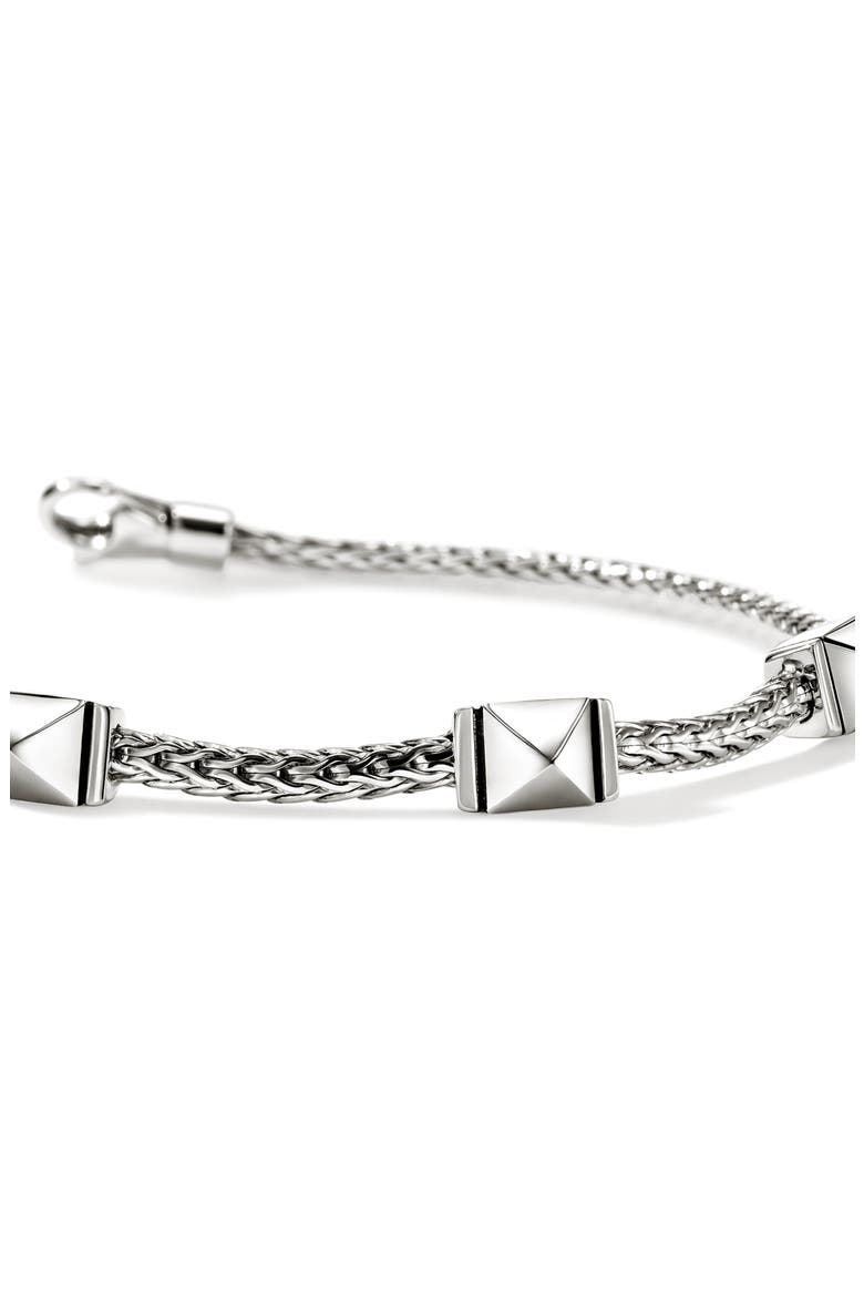 Icon Stud Bracelet, Alternate, color, SILVER