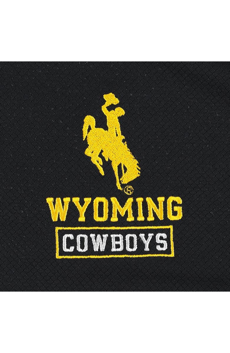 Champion Men's Champion Black Wyoming Cowboys Textured Quarter-Zip Jacket, Alternate, color, 