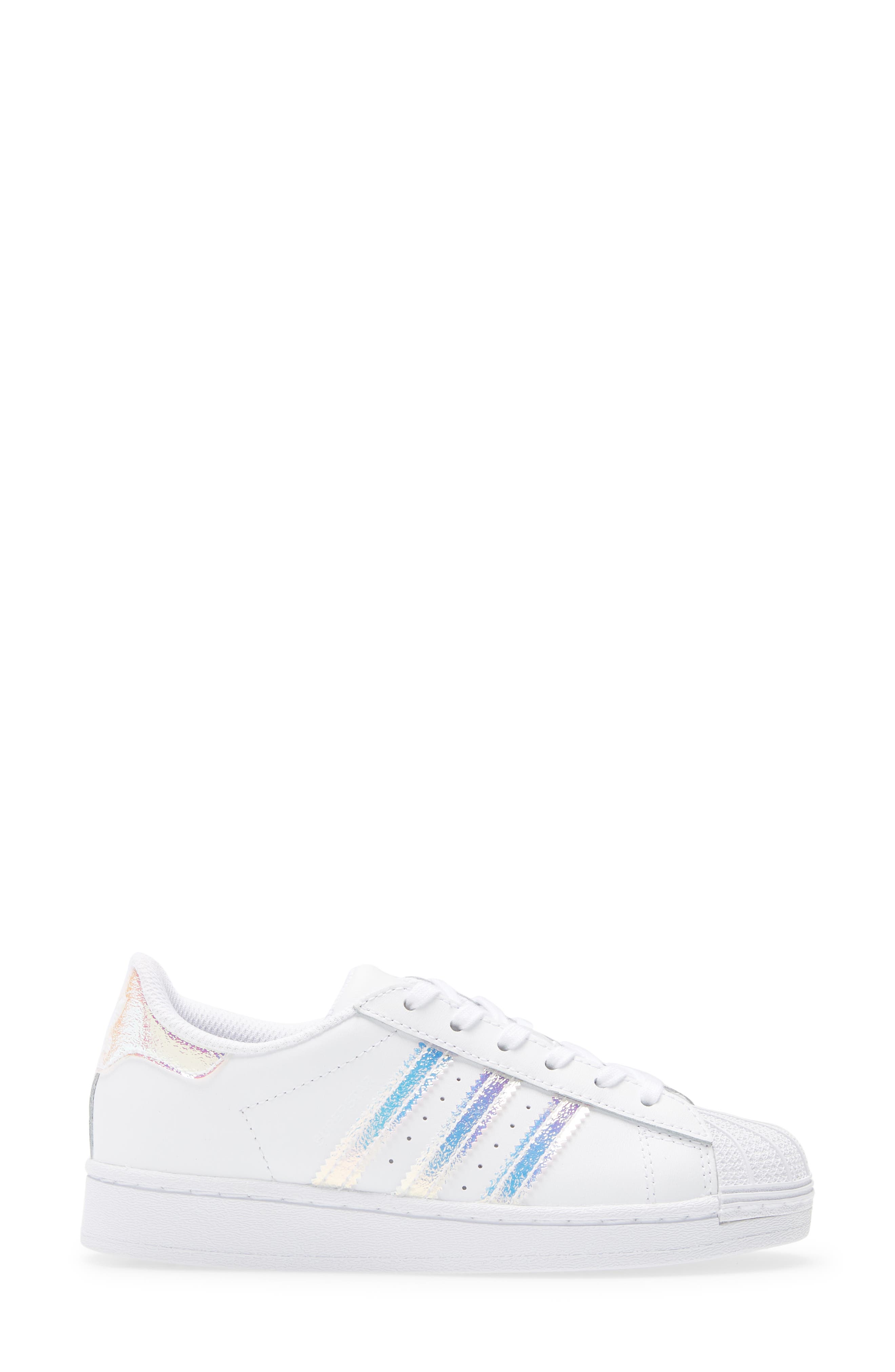 Kids' Superstar Sneaker, Alternate, color, WHITE/ WHITE/ WHITE