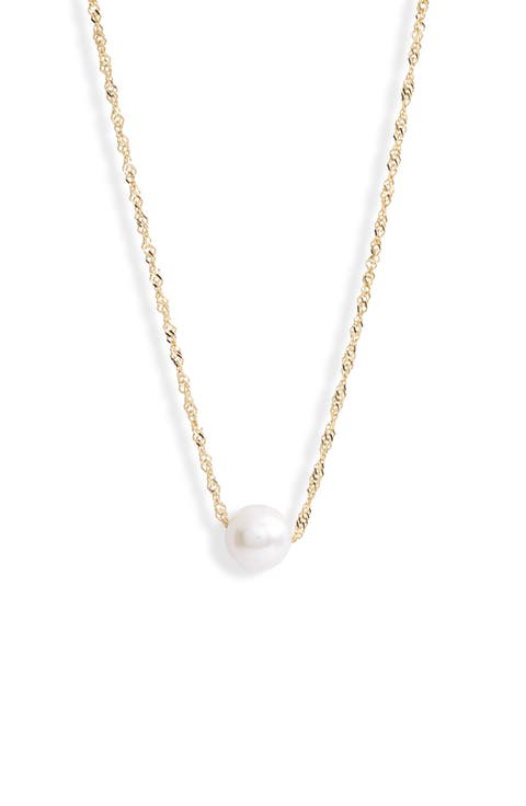 Shimmer Freshwater Pearl Pendant Necklace