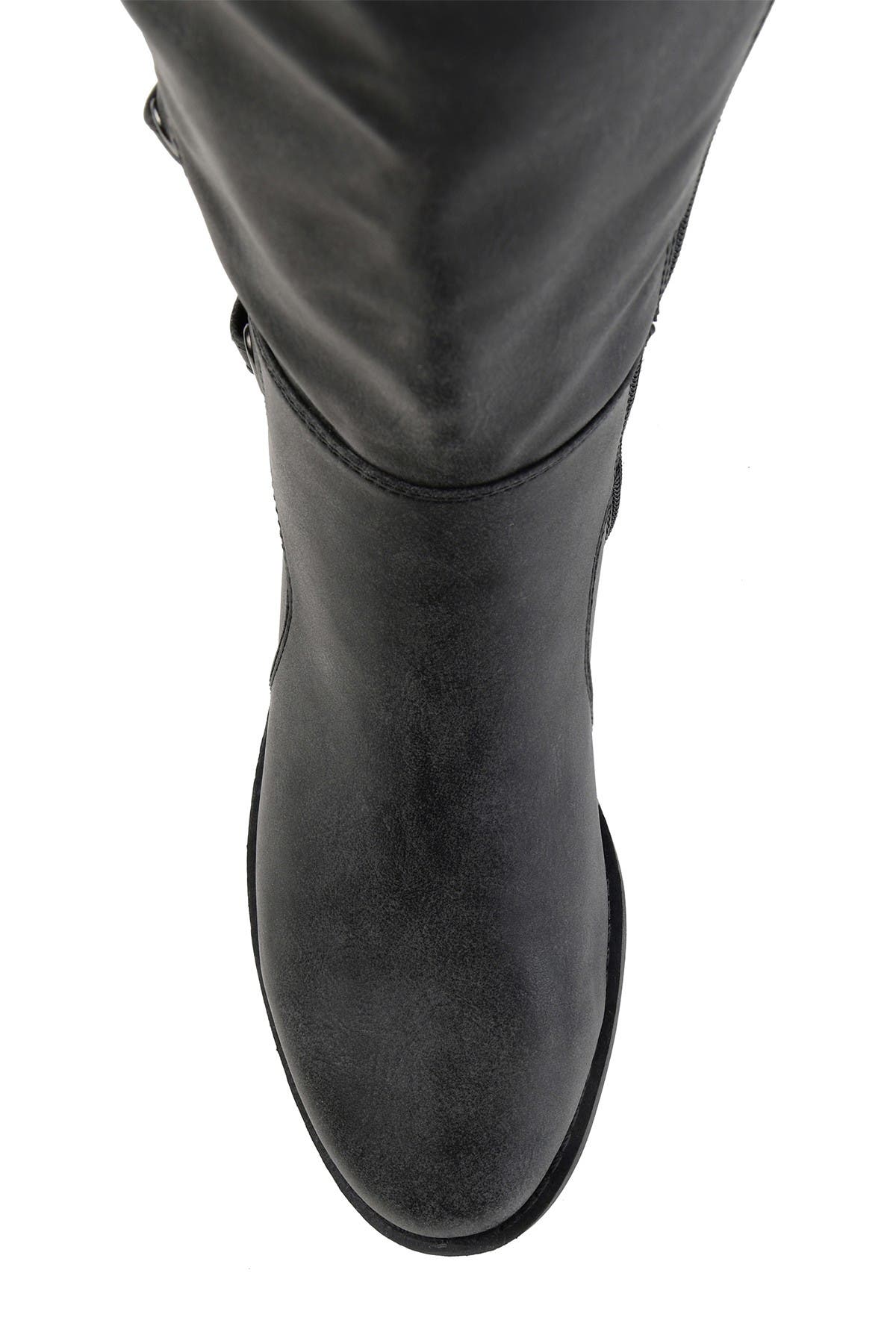 Journee Collection Carly Lace Back Tall Boot, Alternate, color, Black