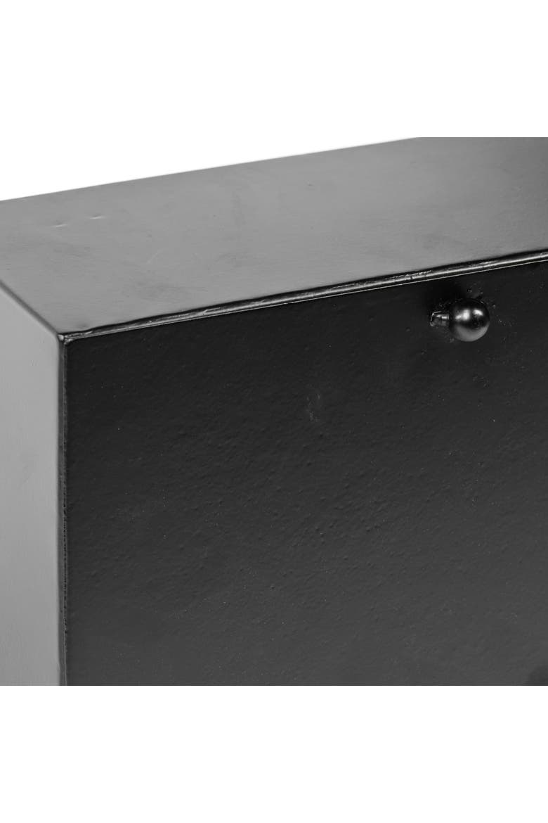 Lita Metal Rectangular Table Clock, Alternate, color, Black