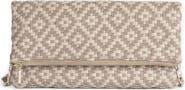 Sole Society Lisbeth Weave Foldover Clutch