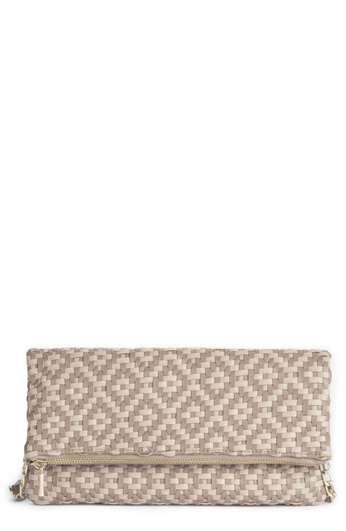 Sole Society Lisbeth Weave Foldover Clutch
