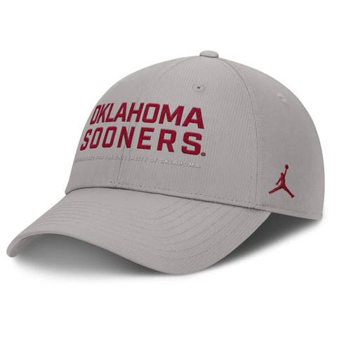 Men's Jordan Brand Gray Oklahoma Sooners 2025 On-Field Gameday Club Adjustable Hat