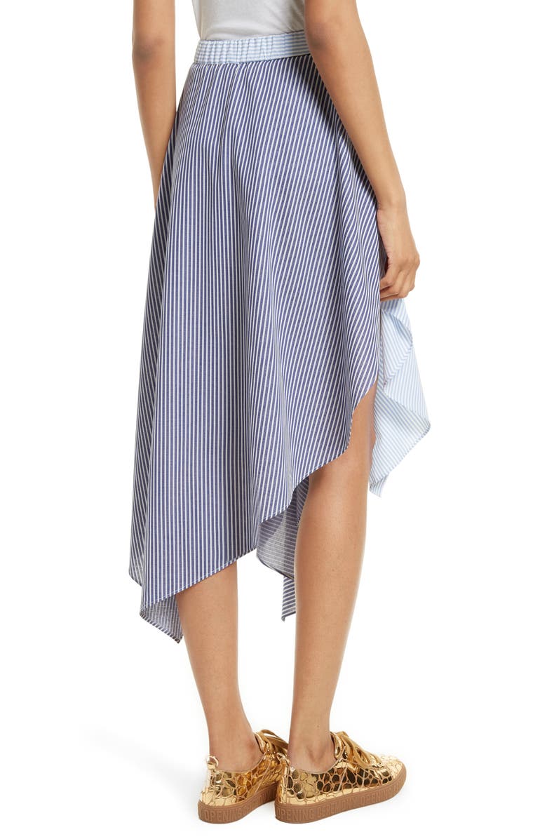 Opening Ceremony Cody Stripe Asymmetrical Skirt, Alternate, color,