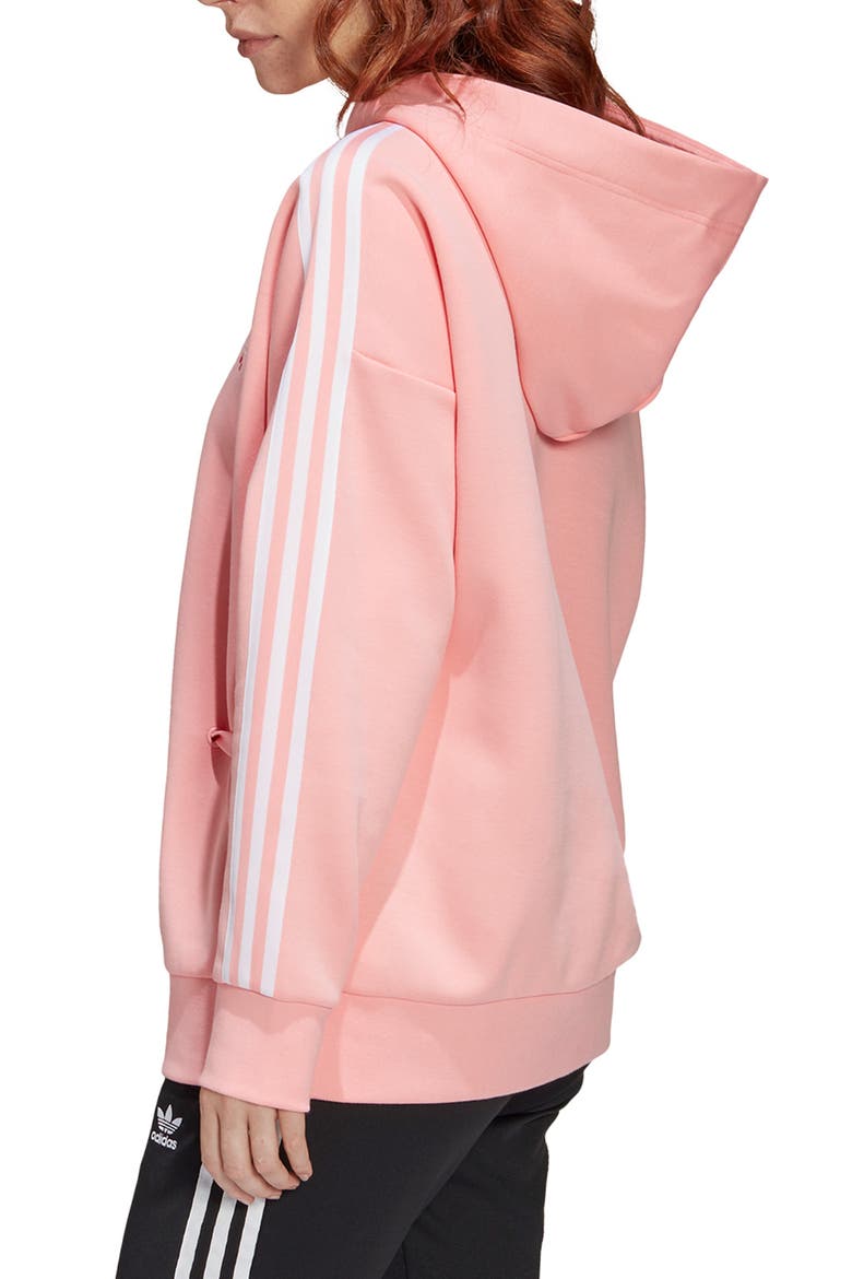 Embroidered Heart Hoodie, Alternate, color, GLORY PINK