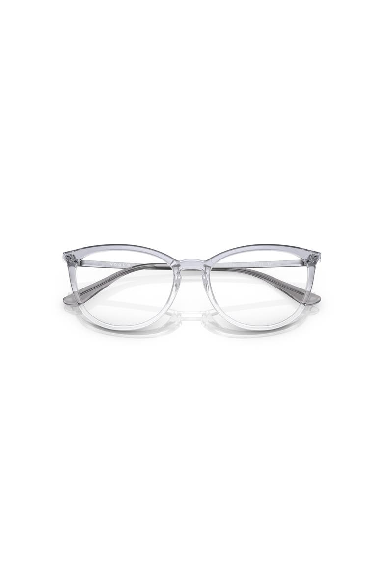 53mm Cat Eye optical glasses, Alternate, color, Clear Blue