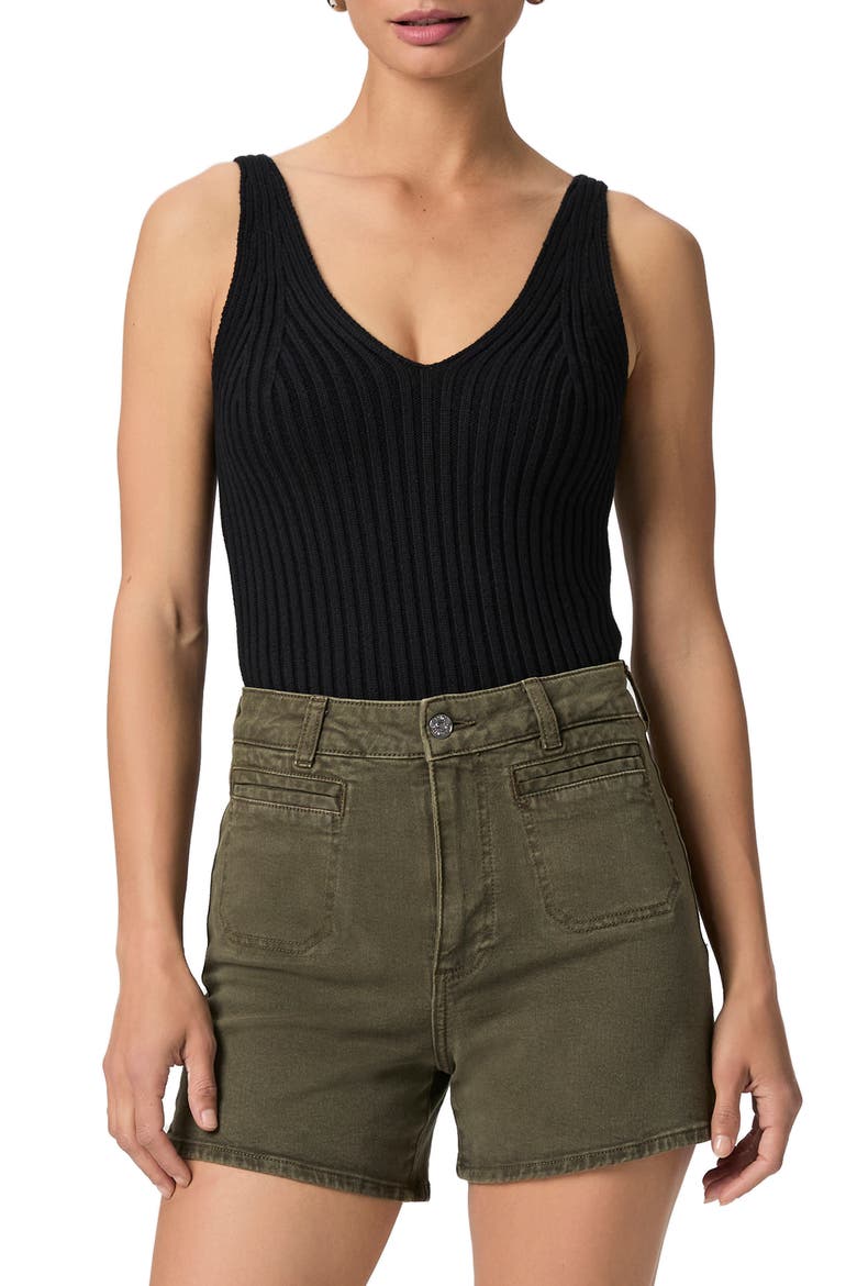 Dani Welt Pocket High Waist Denim Shorts, Alternate, color, VINTAGE BAYOU GREEN