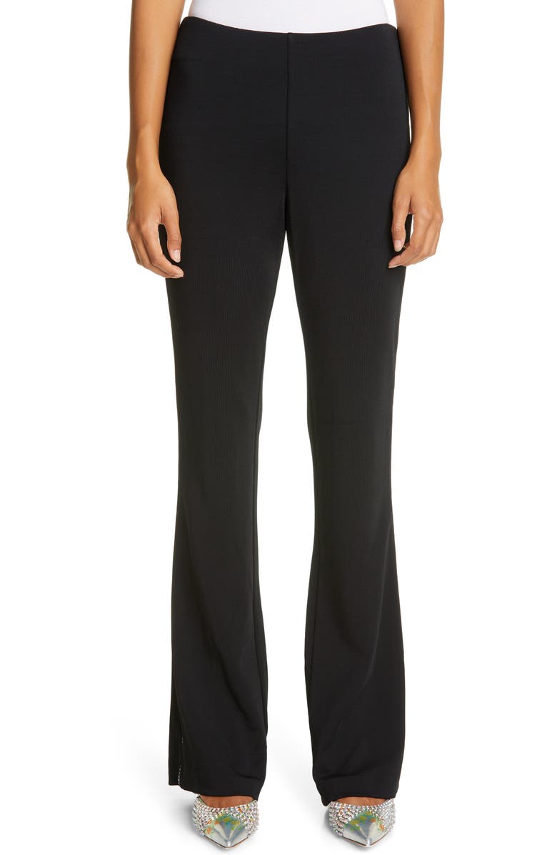 Area Crystal Stripe Flare Pants, Main, color, 