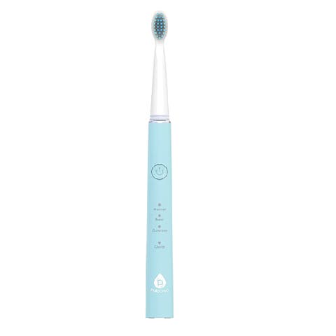 USB Rechargeable Sonic toothbrush with 12 Brush Heads - White
