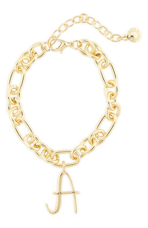 Initial Charm Chain Braclet