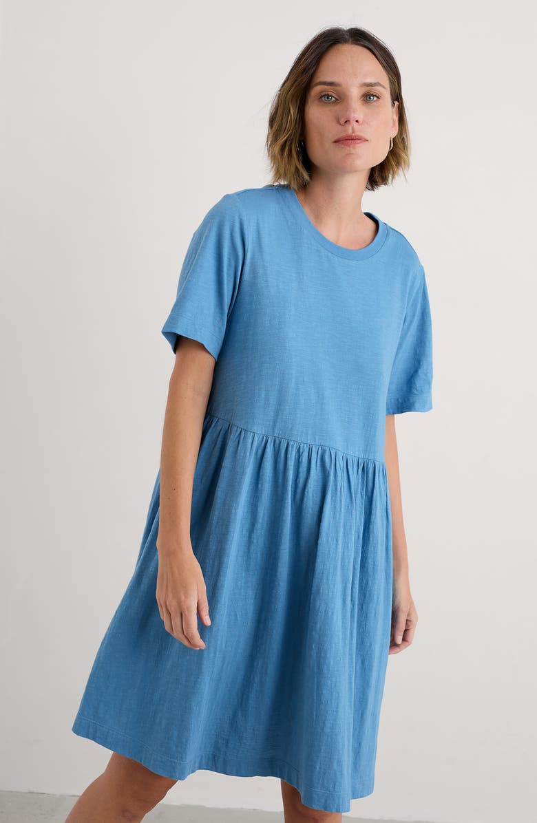 Seasalt Cornwall Hellandbridge T-Shirt Dress, Alternate, color, Sea Blue