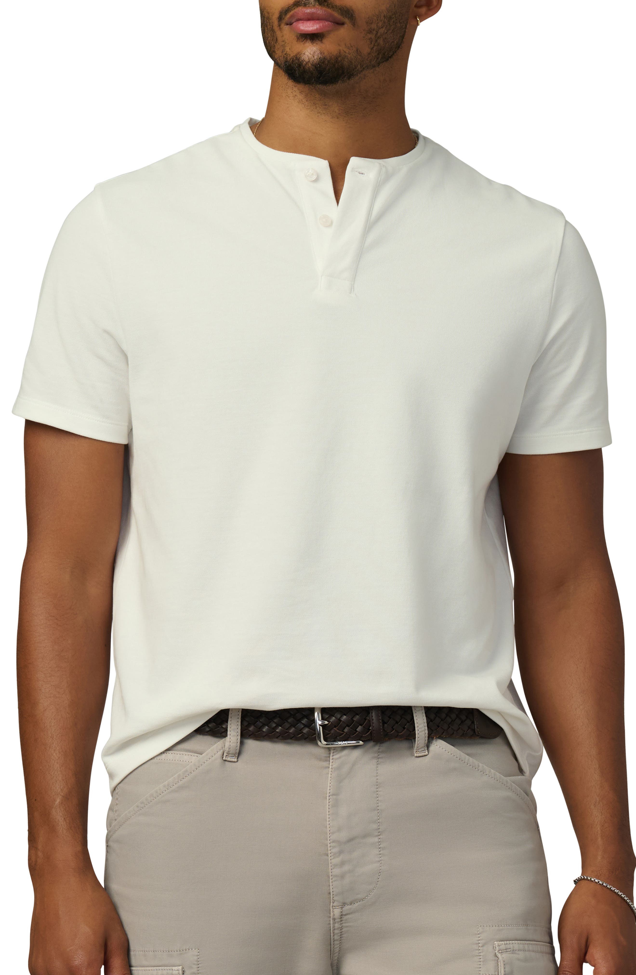 Modern Cotton Pique Henley - image 3