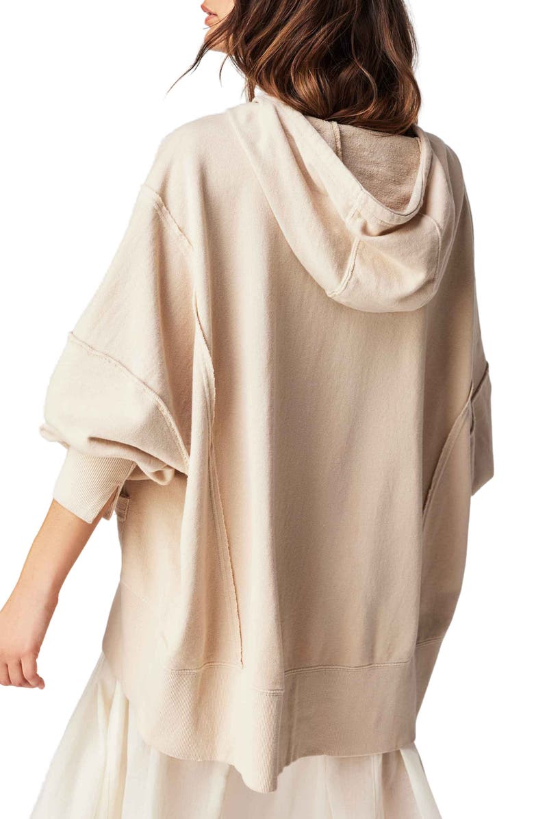 Free People Camden Oversize Cotton Hoodie, Alternate, color, 