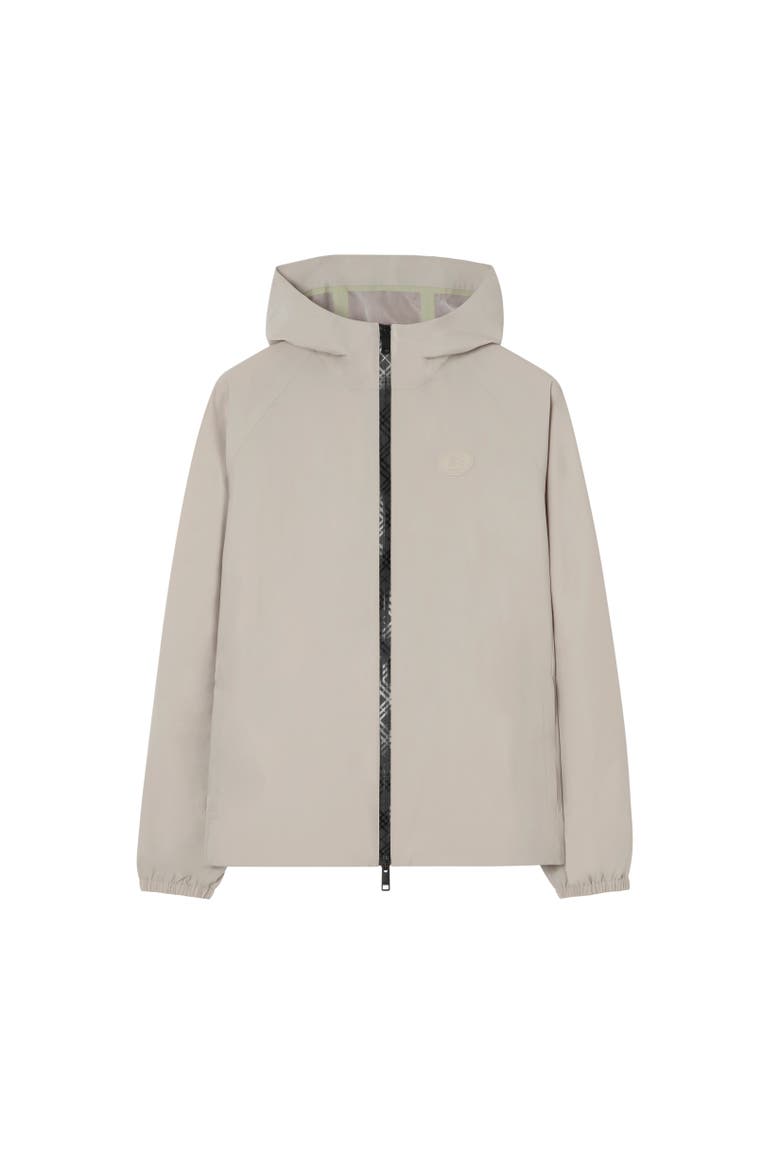 Nylon Clapton Hooded Jacket, Alternate, color, Moon grey