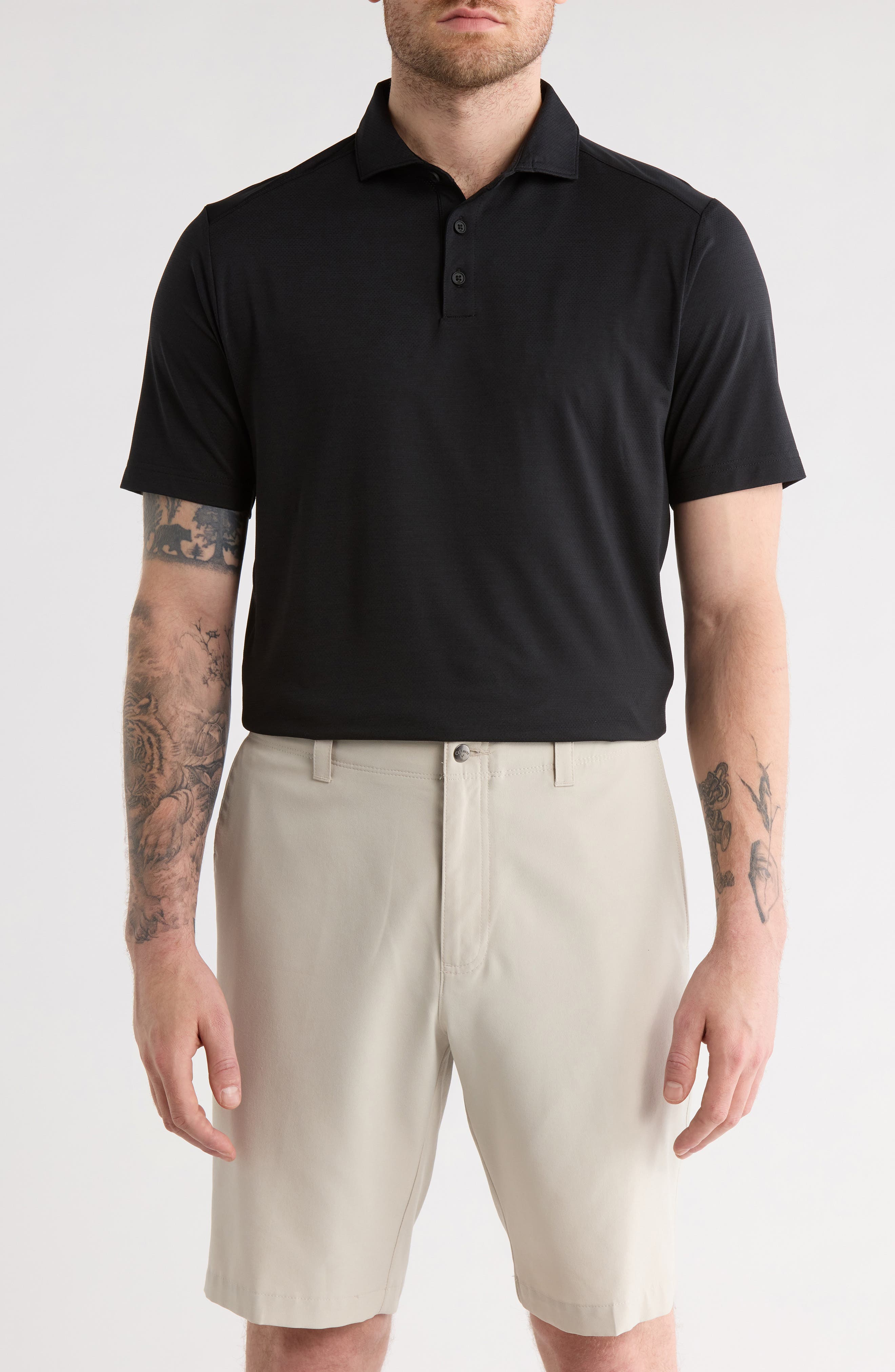 TravisMathew Heater Pro Stretch Knit Polo