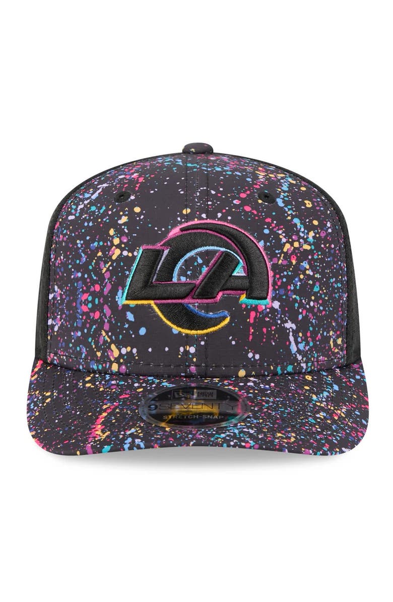 New Era Men's New Era Black Los Angeles Rams 2025 NFL Crucial Catch 9SEVENTY Adjustable Hat, Alternate, color, Black