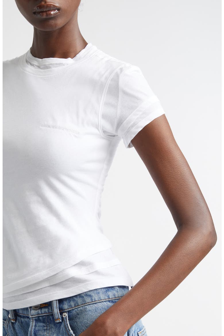 Layered T-Shirt, Alternate, color, WHITE