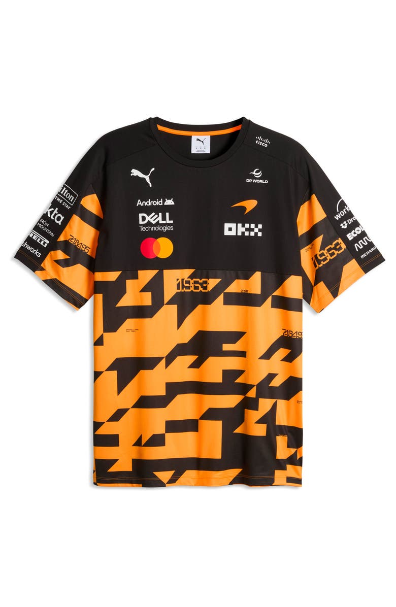 PUMA McLaren 1,000th GP Short Sleeve T-Shirt, Alternate, color, Papaya