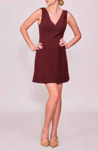 MELLODAY Tuck Shoulder Fit & Flare Dress