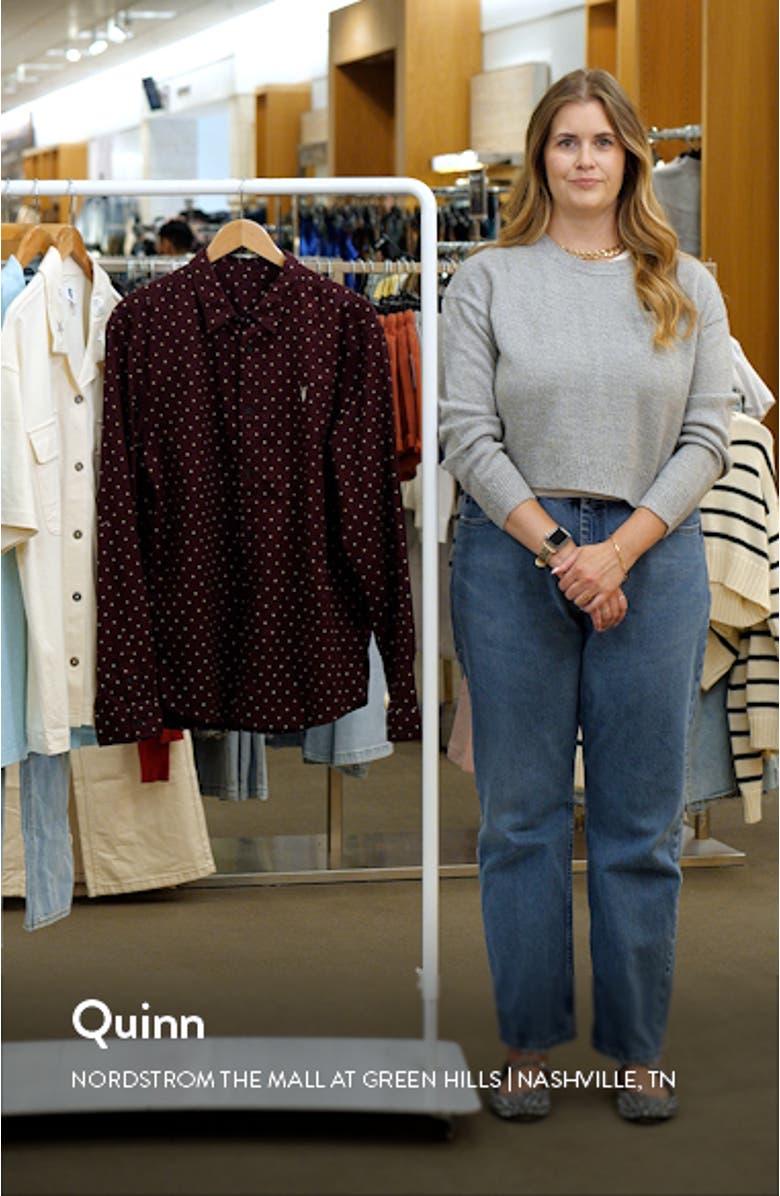 Bethel Slim Fit Dot Flannel Shirt, sales video thumbnail