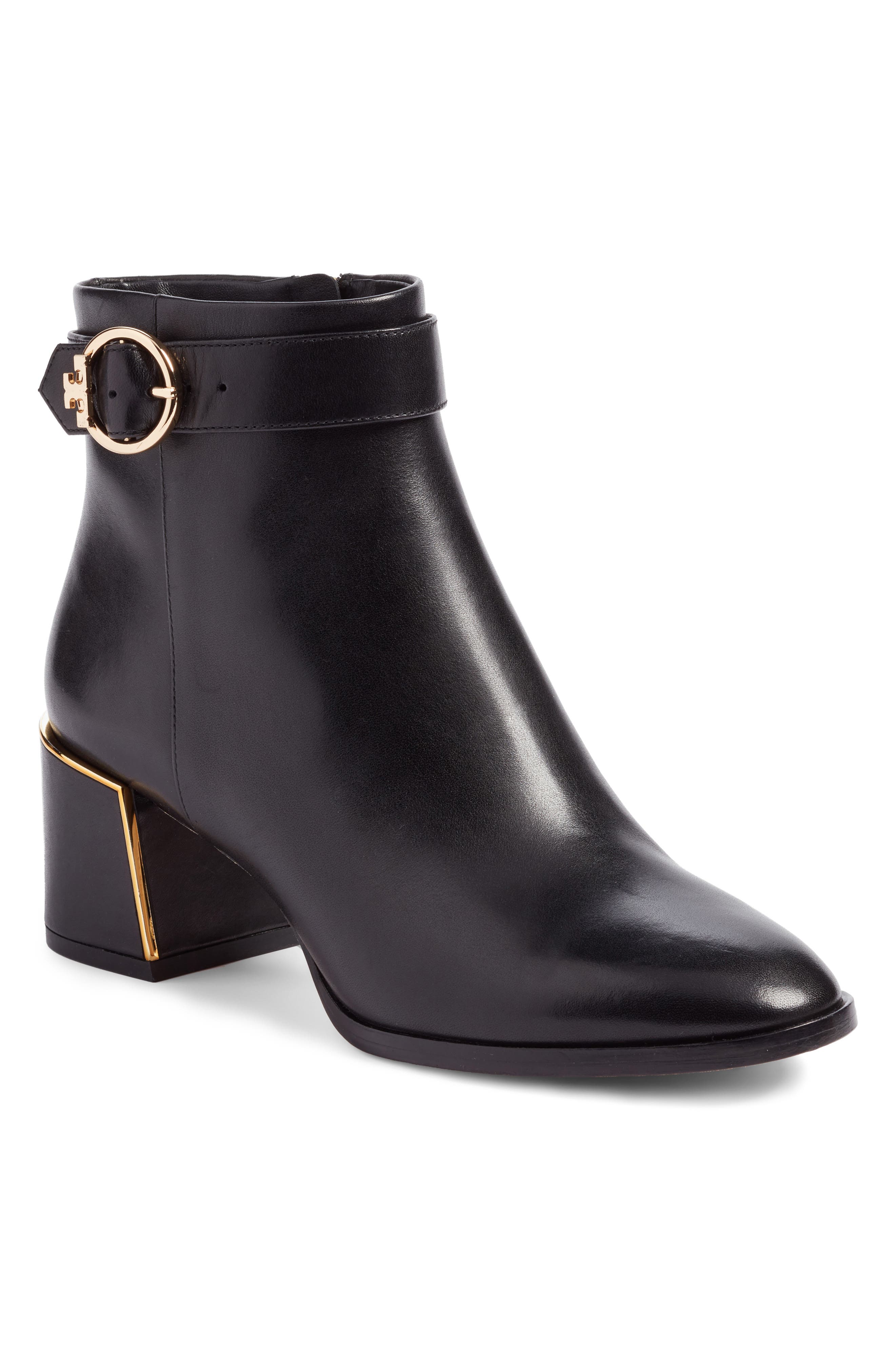 Tory Burch Sofia Buckle Strap Bootie, Main, color, 