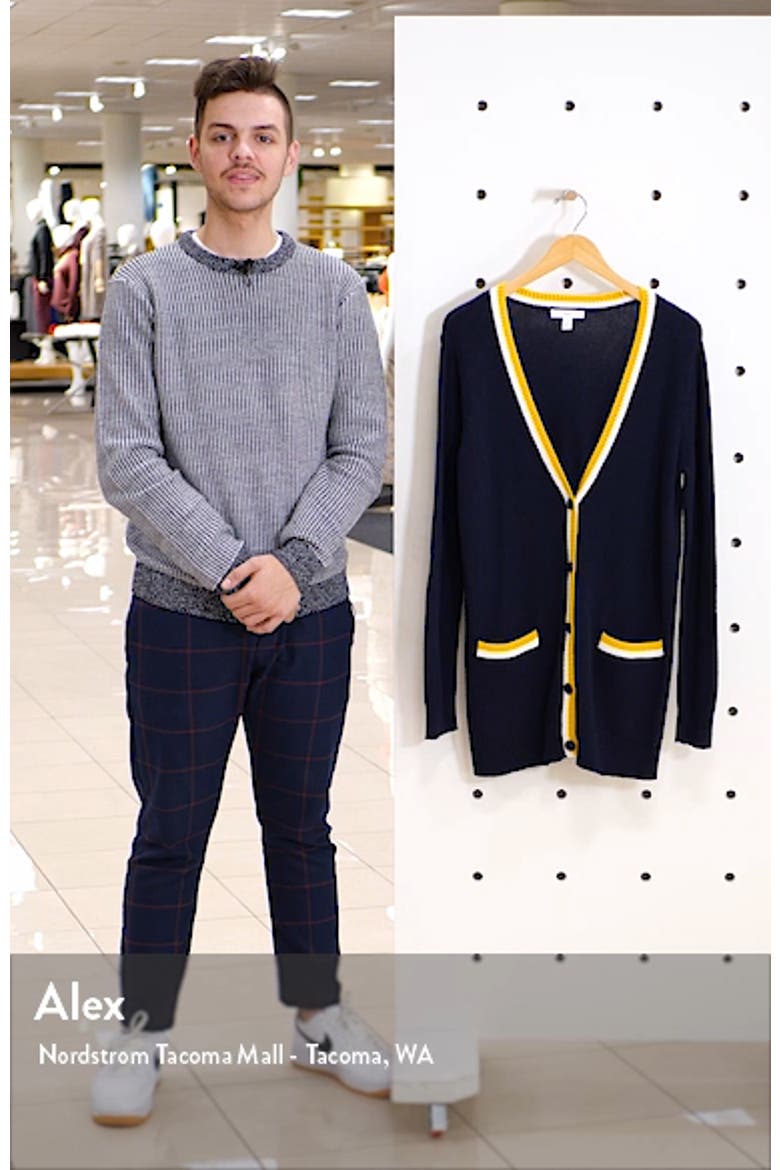 Tipped Long Cardigan video