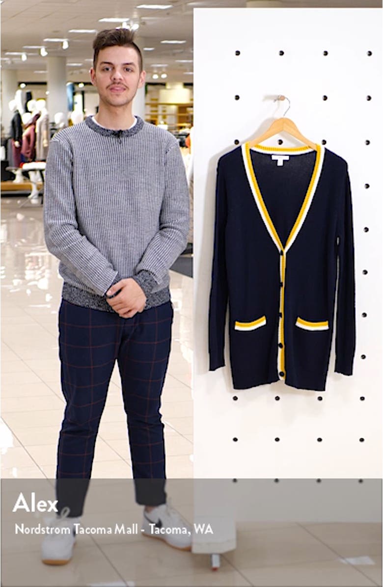 Tipped Long Cardigan, sales video thumbnail