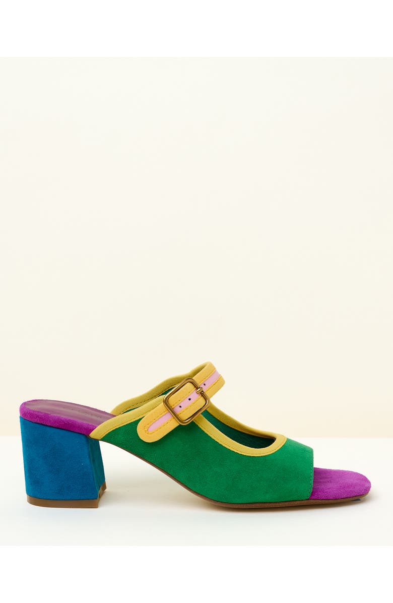 Charlotte Stone Trissa Mismatch Mary Jane Slide Sandal, Alternate, color,