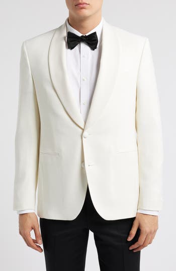 Jack Victor Ethan Stretch Wool Dinner Jacket In White