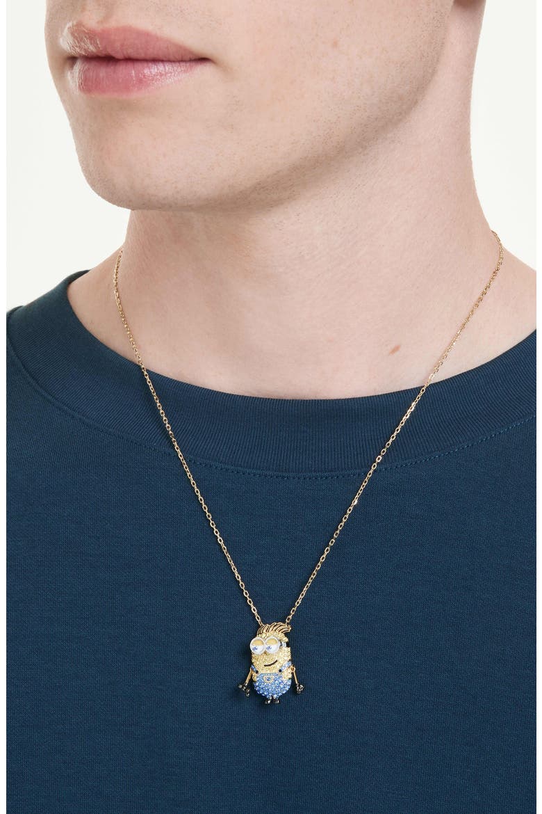 Set of 2 Minion Best Friend Necklaces, Alternate, color, GOLD/ MULTI