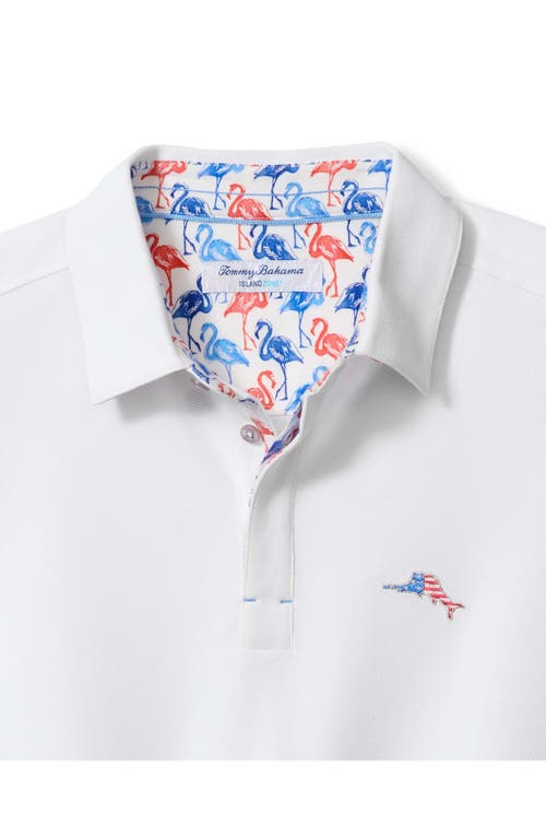Tommy Bahama Flamingo Mingle Islandzone® Piqué Performance Polo