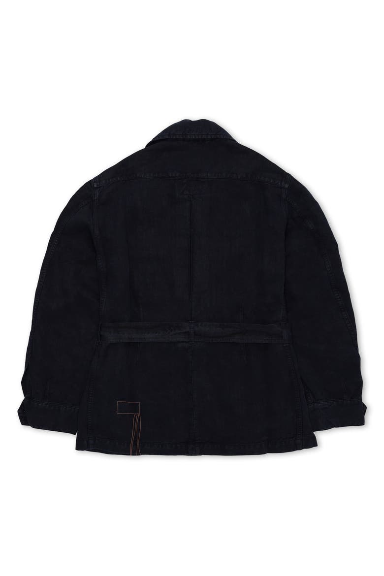 Clint Linen Sahariana Jacket, Alternate, color, BLUE