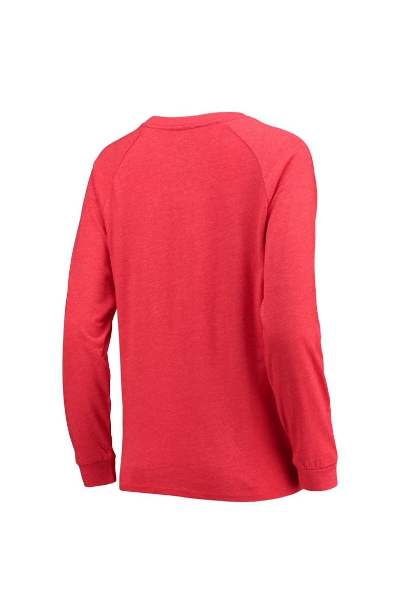 CONCEPTS SPORT Women's Concepts Sport Red/Gray Georgia Bulldogs Raglan Long Sleeve T-Shirt & Shorts Sleep Set, Alternate, color, 