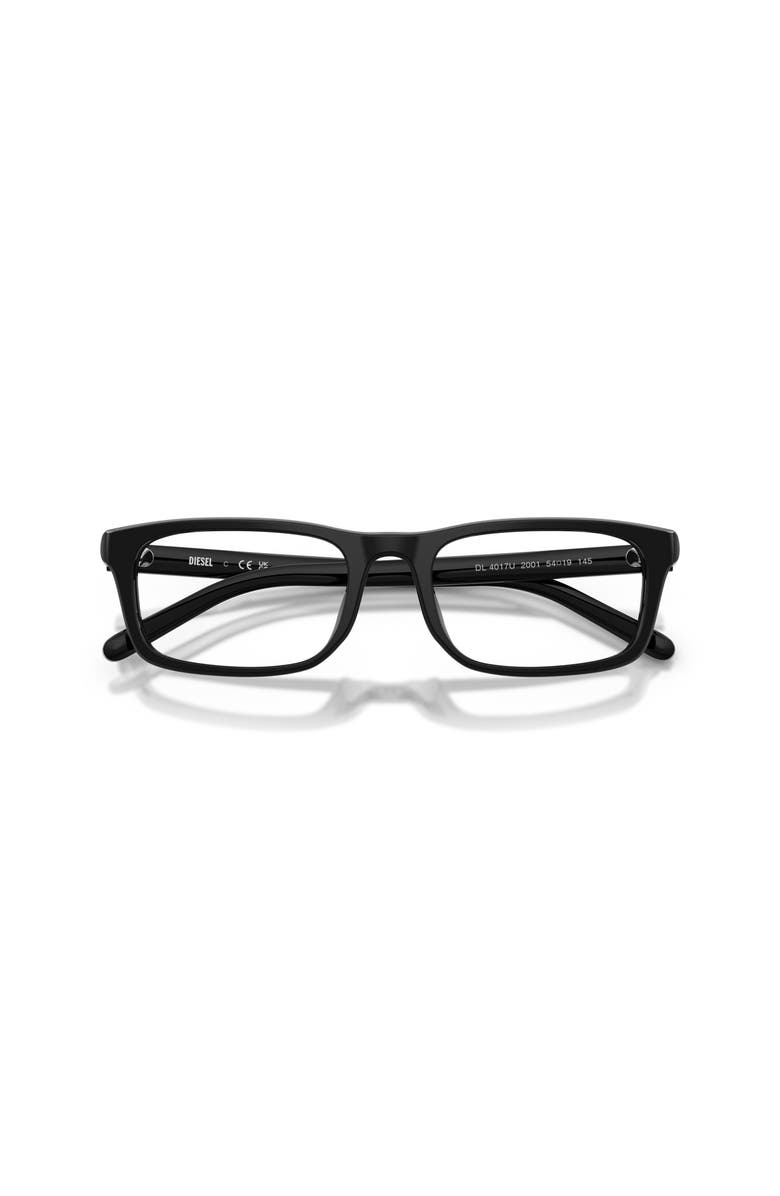 DIESEL<sup>®</sup> 52mm Rectangle optical glasses, Alternate, color, Black