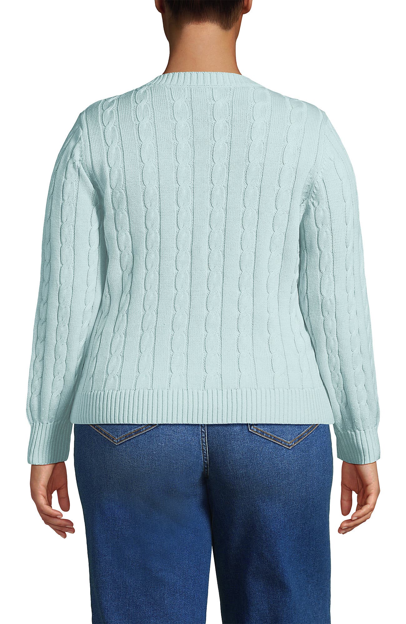 Drifter Classic Cable Crew Neck Cardigan Sweater - image 4