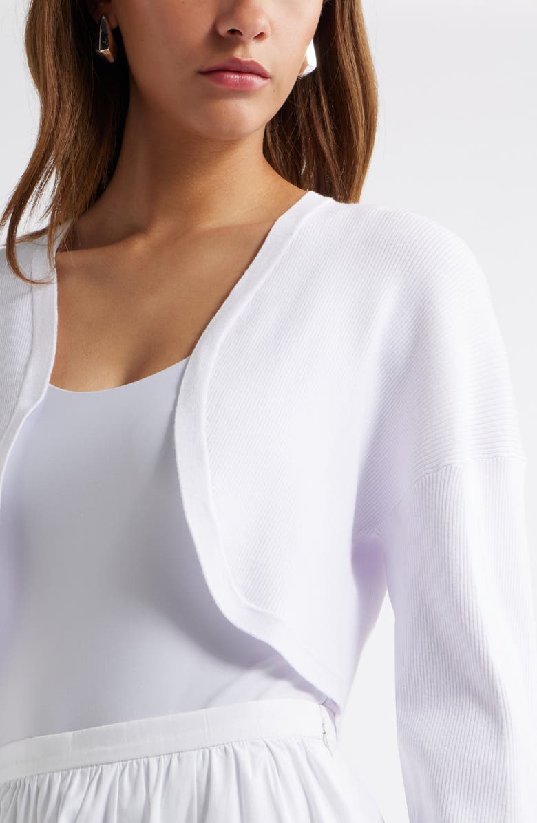 Open Edit Bolero Cardigan, Alternate, color, White
