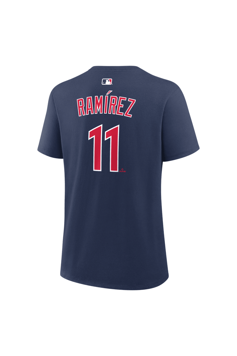 Women's Nike José Ramírez Navy Cleveland Guardians Name & Number T-Shirt, Alternate, color, Navy
