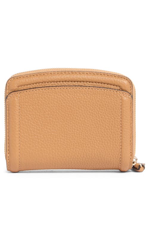 Kate Spade New York Knott Small Pebbled Leather Bifold Wallet In Brown