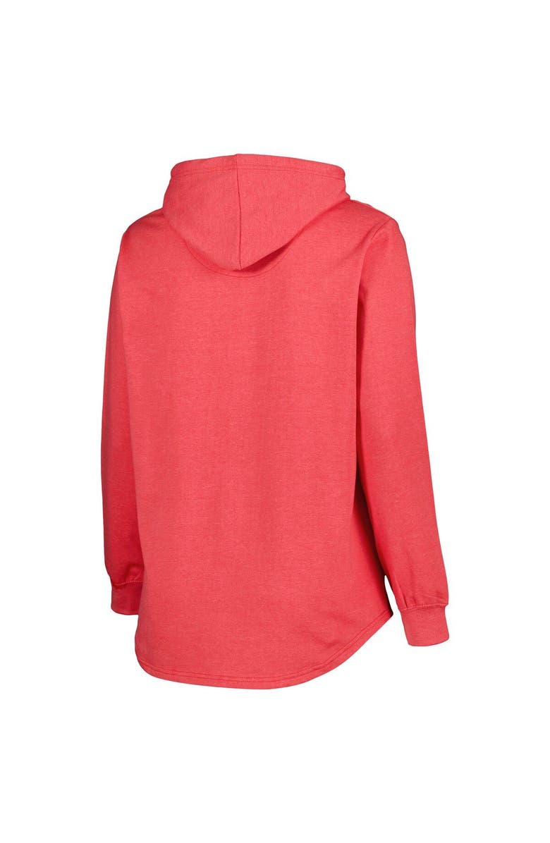 PROFILE Women's Heather Red New Jersey Devils Plus Size Fleece Pullover Hoodie, Alternate, color, Heather Red