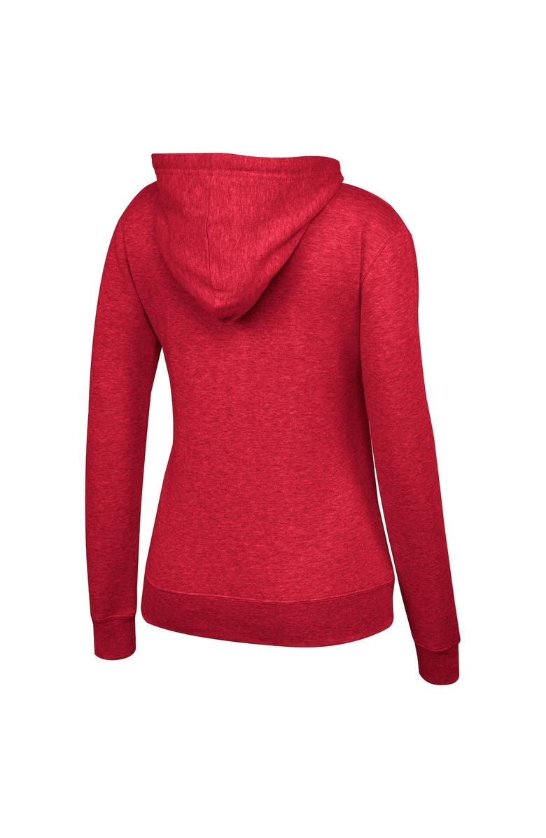 TOP OF THE WORLD Women's Top of the World Heathered Crimson Oklahoma Sooners Essential 2-Hit Full-Zip Hoodie, Alternate, color, 