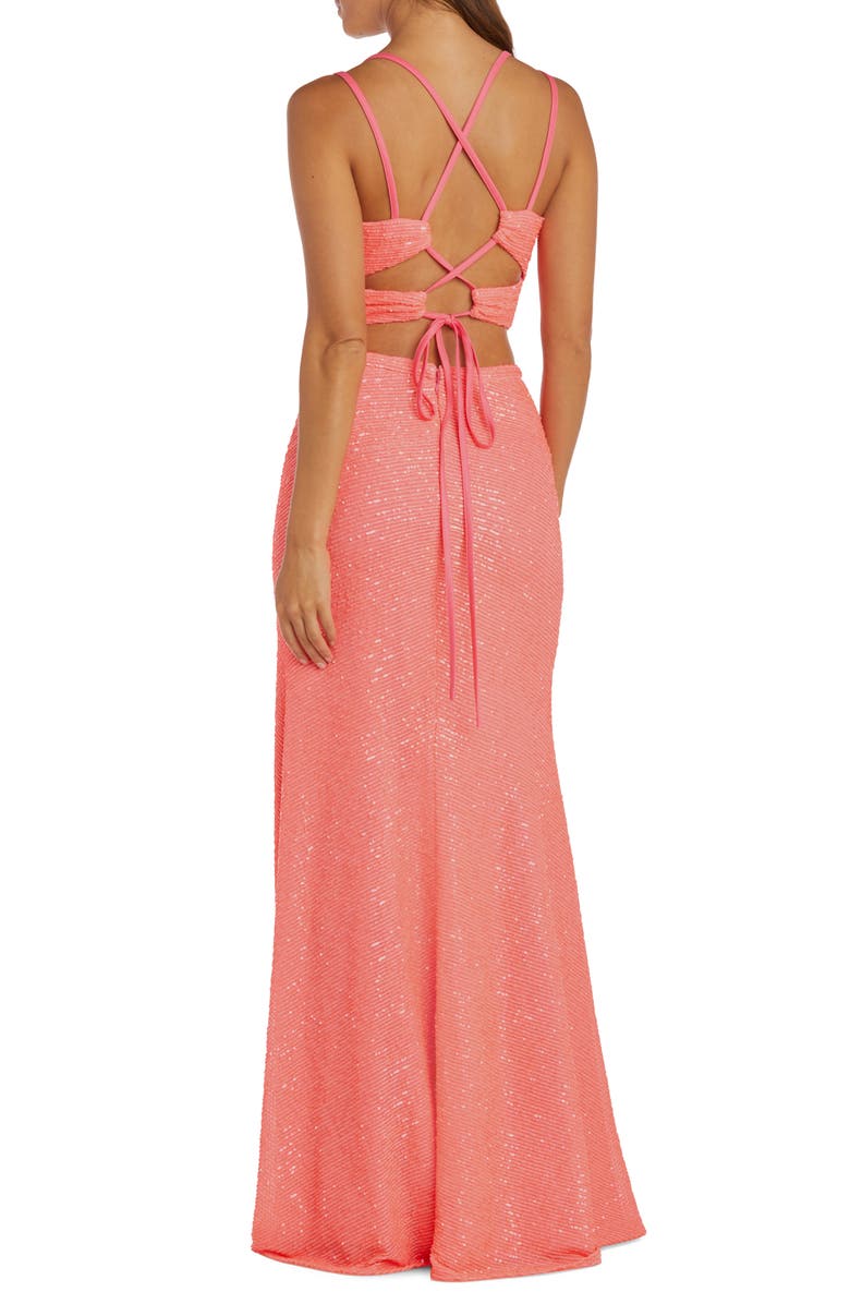 Morgan & Co. All Over Sequin Two-Piece Dress | Nordstrom