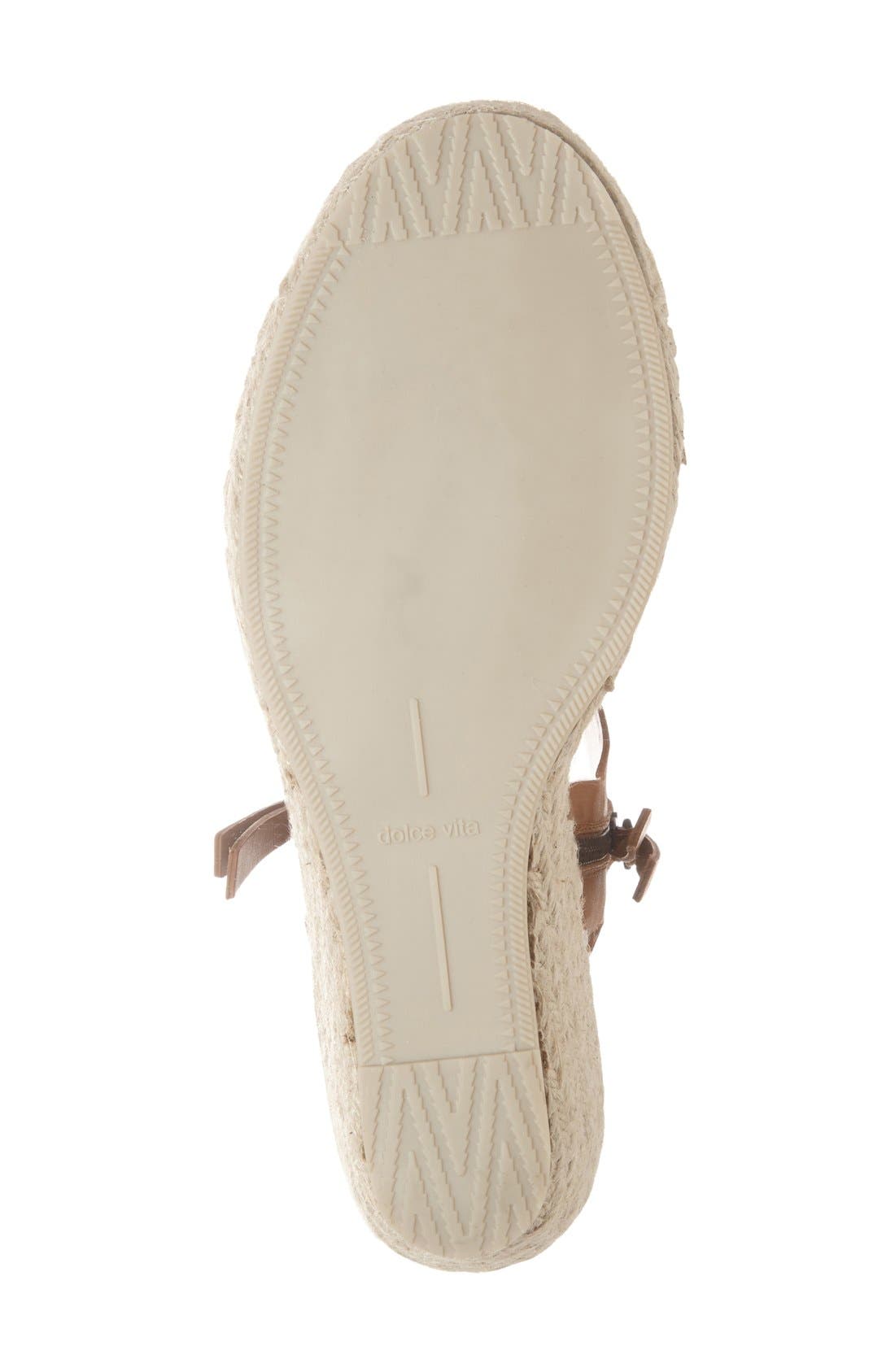 'Gisele' Espadrille Wedge, Alternate, color, LEOPARD CALF HAIR