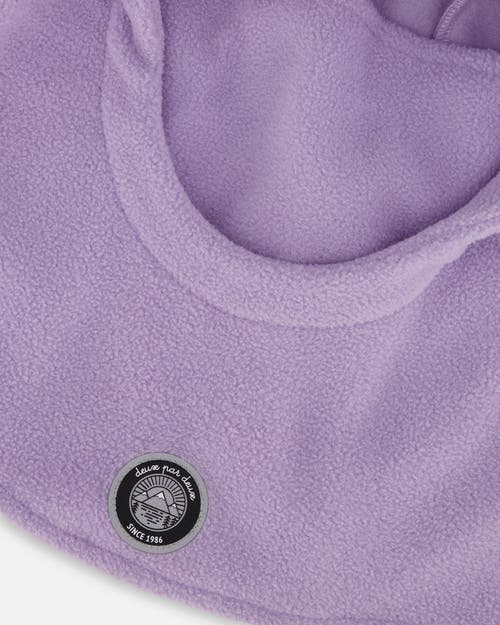 Deux Par Deux Polar Fleece Balaclava For Ski Helmet Unicorn In Purple
