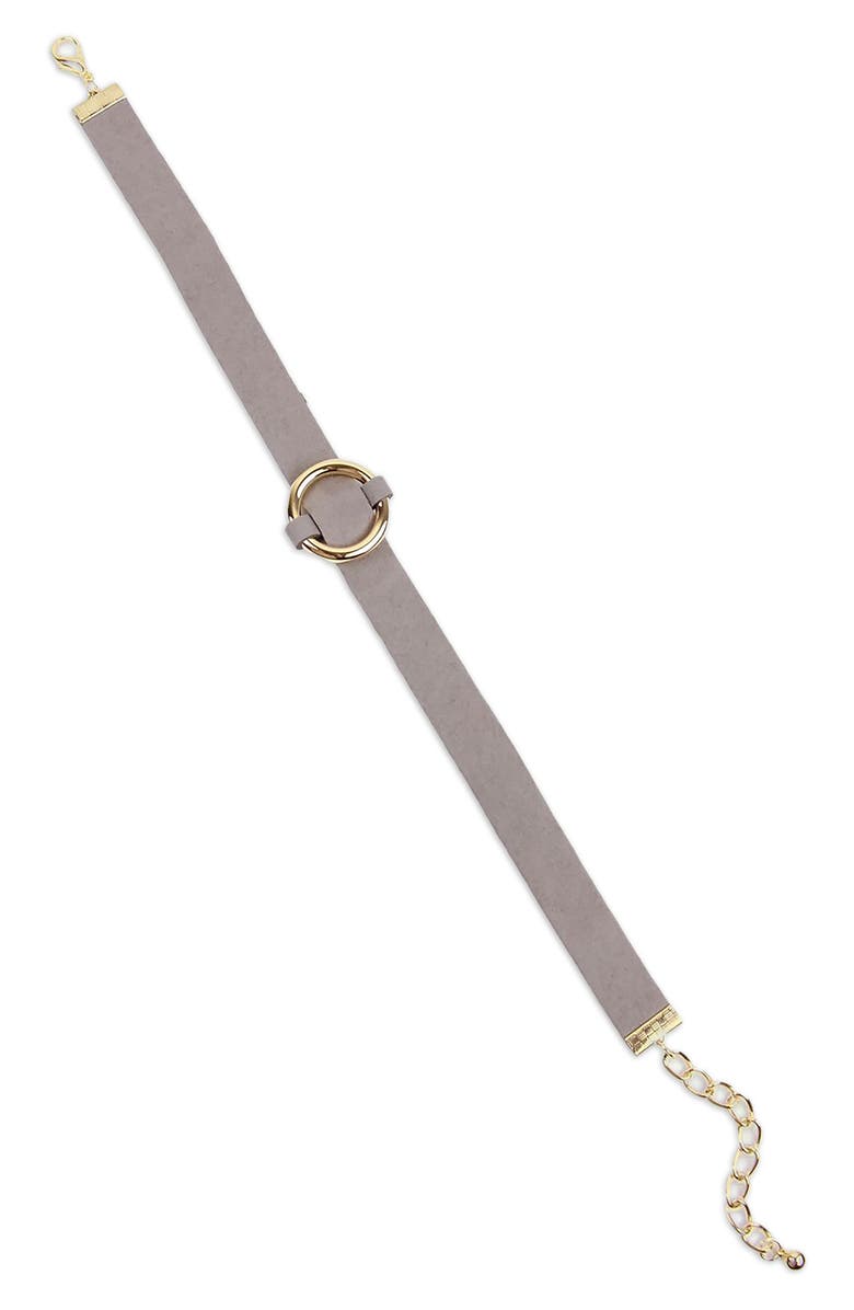 SAACHI O-Ring Choker Necklace, Alternate, color, Grey